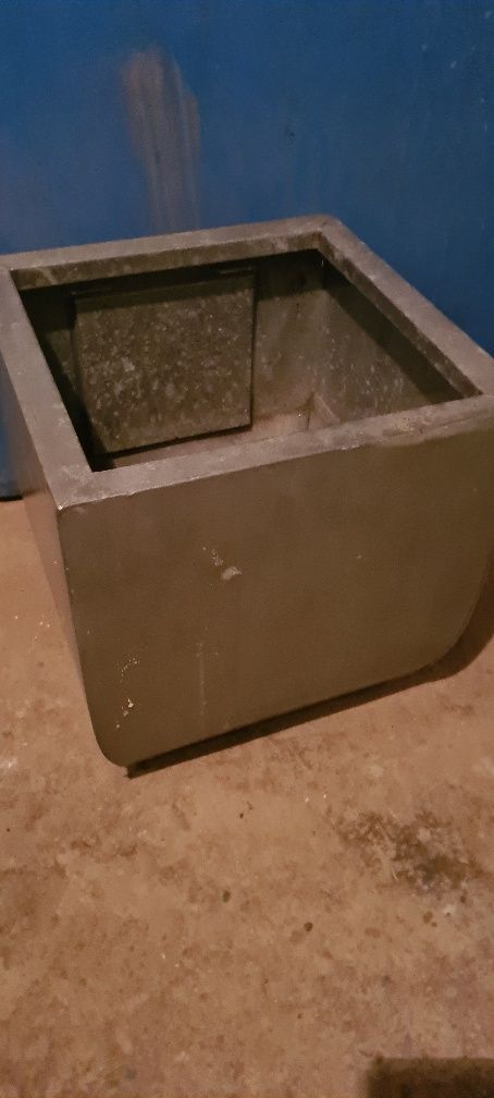 Donica ocynkowana , osłonka,  ozdobna, balkon, taras, ogród