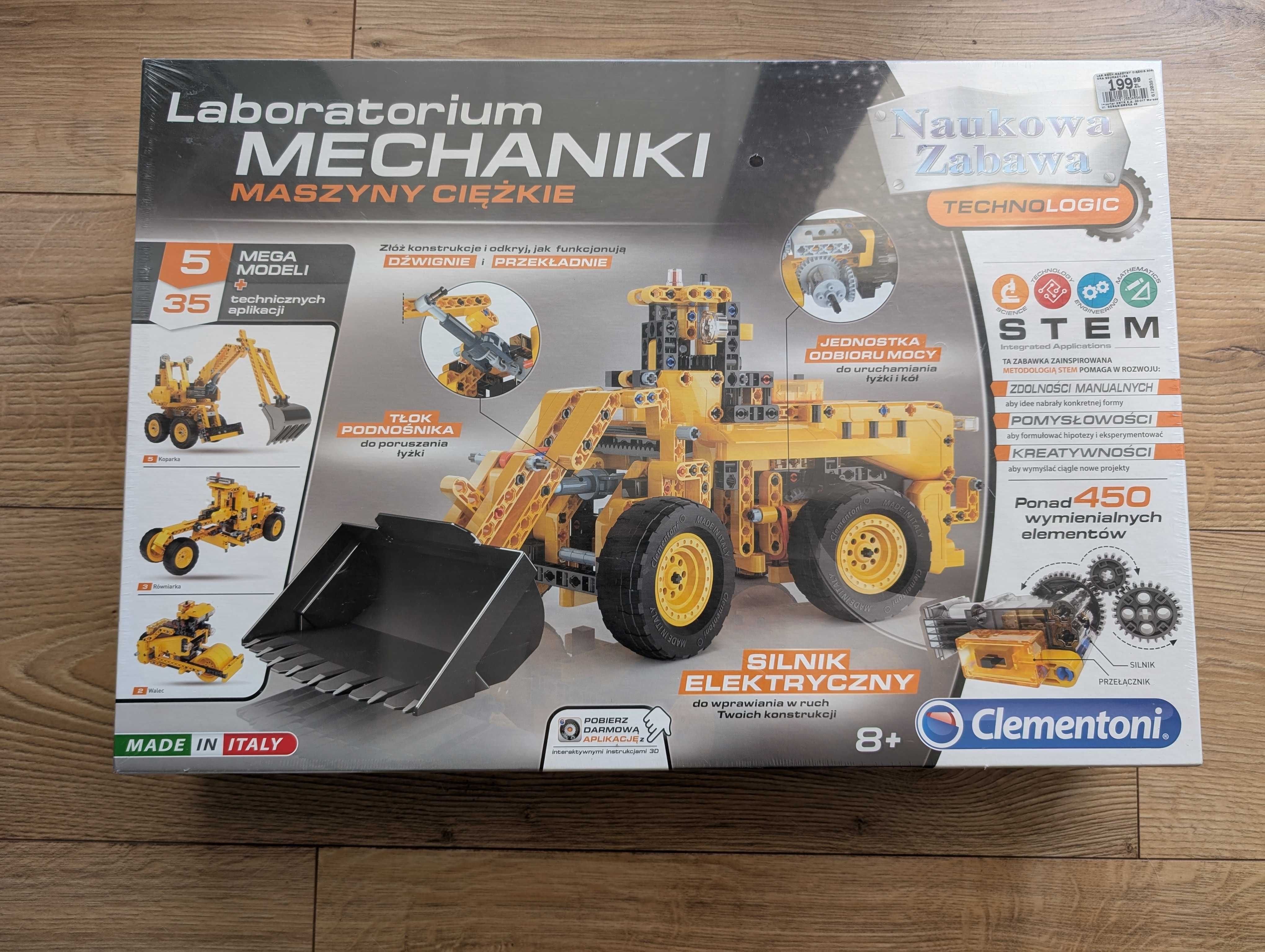 Clementoni koparki do składania klocki Laboratorium mechaniki maszyny
