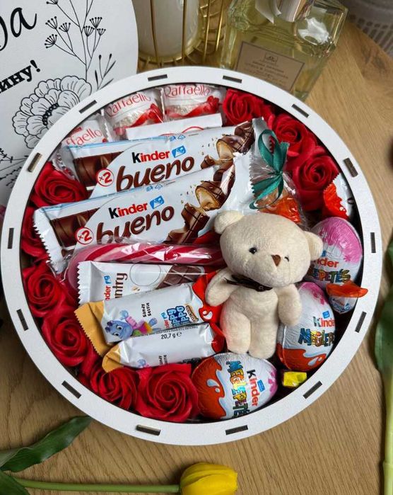 Подарунок для дівчини, Подарунковий набір, Солодкий бокс мамі