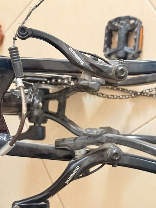 Quadro de bicicleta, suspensão aro 26, travão