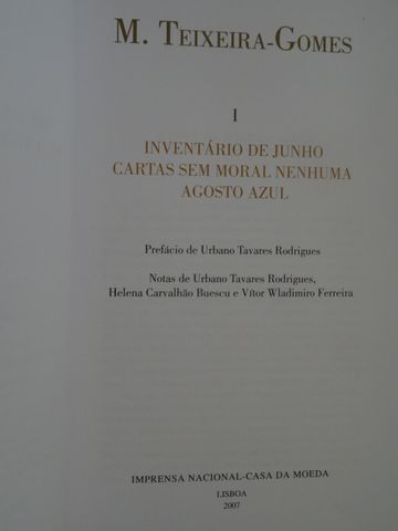 Cartas sem Moral Nenhuma - Agosto Azul Obras Completas I