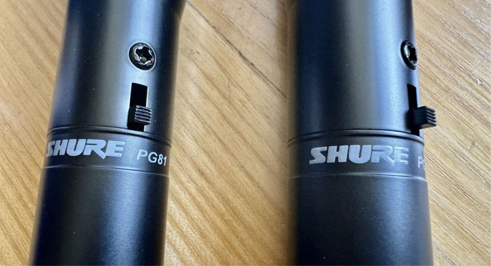 Нові мікрофони Shure PG81, запаковані повний комплект