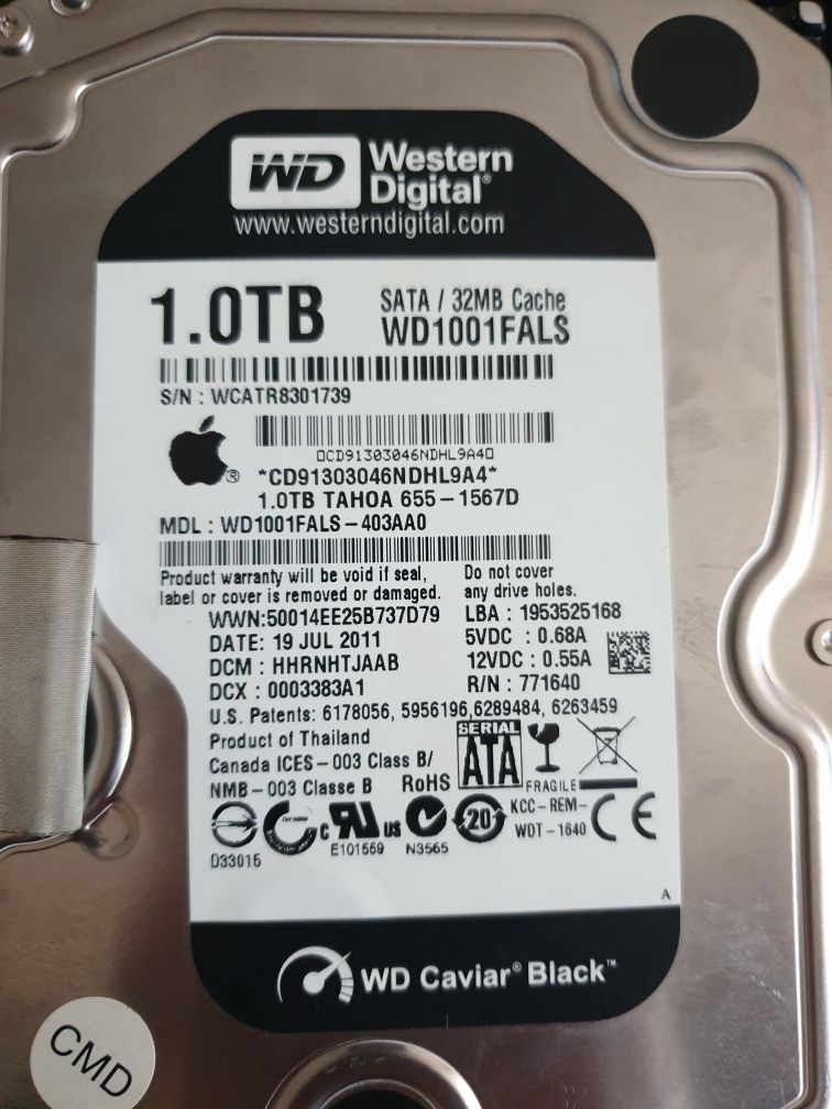 SUPER STAN  Apple x  Western Digital 1TB Dysk twardy 1000GB  do iMac