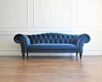 Pikowana Sofa Chesterfield Glamour Kremona 3-osobowa