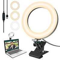 ANEL Luz Selfie 16 Cm Suporte Fixacao Videoconferencias