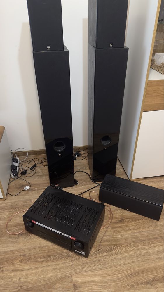 Kino domowe Wilson  x5 +Amplituner Denon z pilotem w zestawie