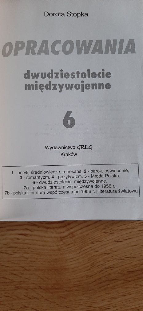 Język polski-opracowanie lektur , wierszy .