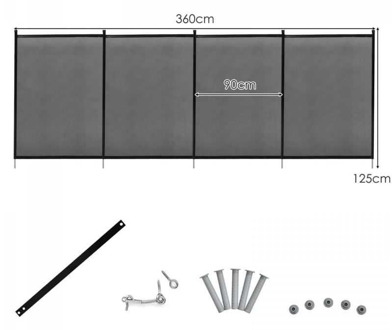 Siatka odgradzająca zabezpieczenie basenu 122 x 366