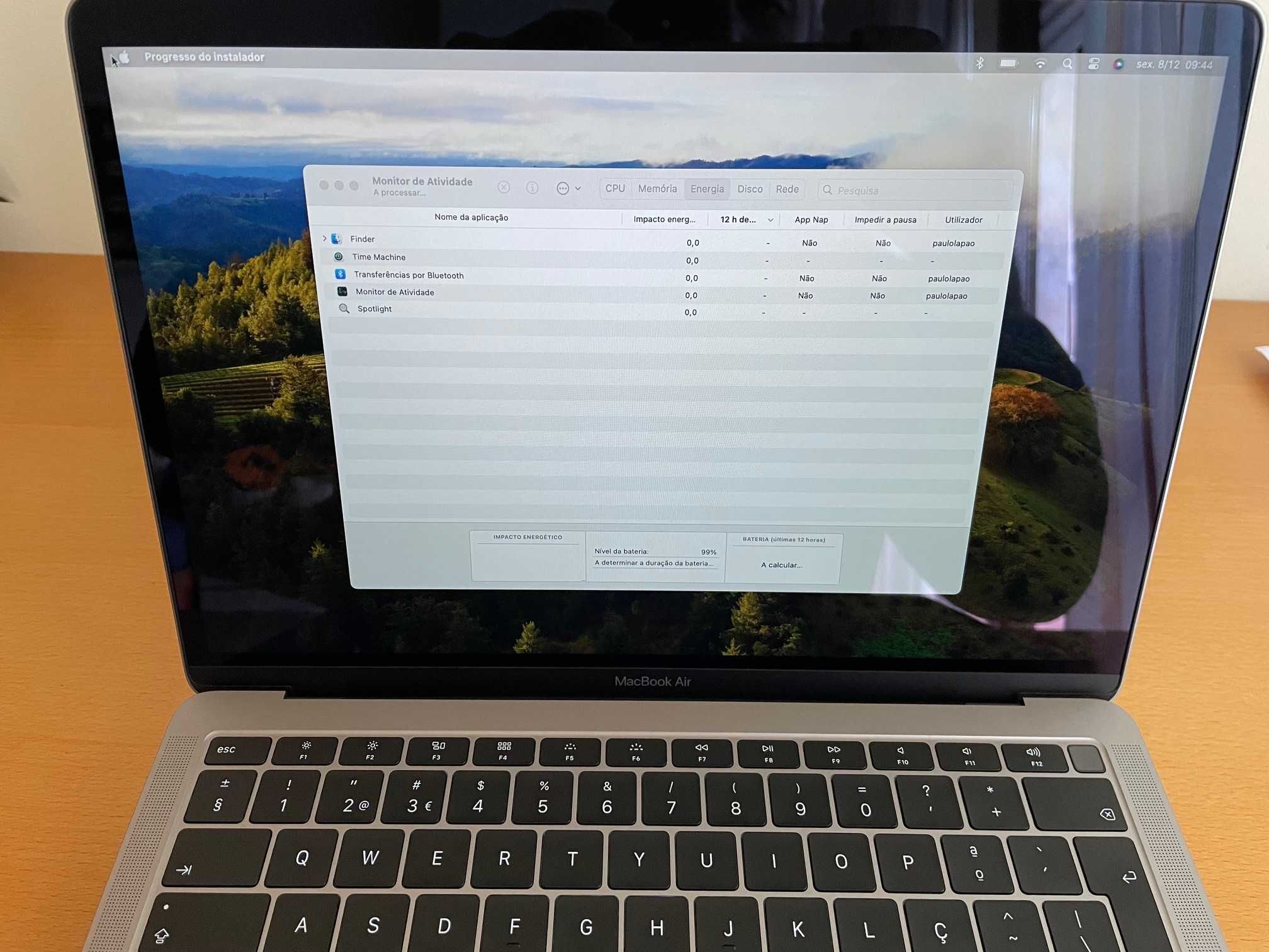 MacBook Air de 13 polegadas ecrã retina