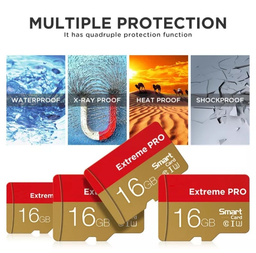 Extreme pro 16GB. Class 10