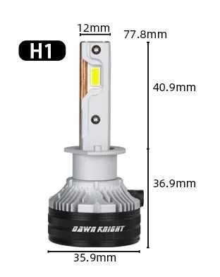 DawnKnight K7C H1 H7 HB3 75W 4300/6000K Супер яркие LED лампы K5C K8C