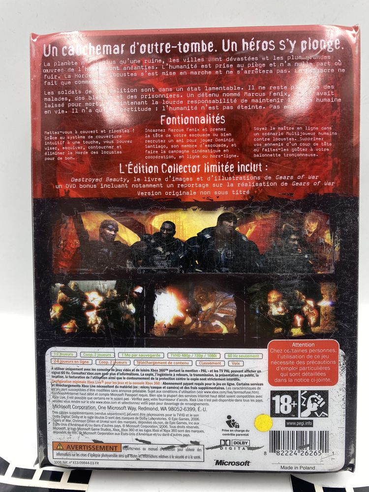 Gears Of War Steelbook Edition Collector Limitee Xbox 360 Gwarancja