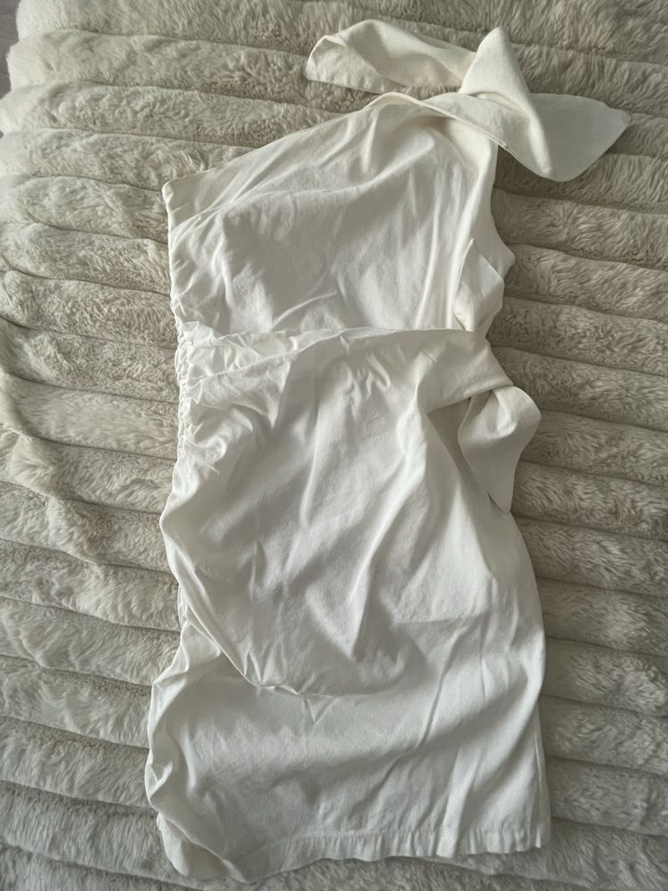 Sukienka mini, Zara - S/36, ecru