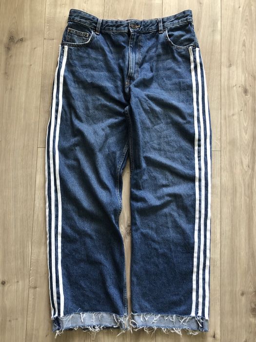 джинсы bershka широкие кастом