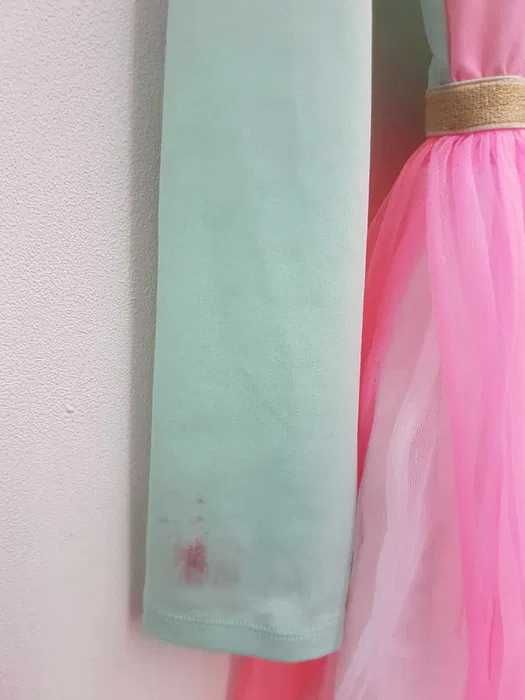 Sukienka tiulowa przebranie Jednorożec tęcza H&M 134 140 cm G062