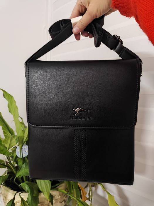 Чоловіча сумка через плече, сумка-барсетка, еко шкіра Kangaroo