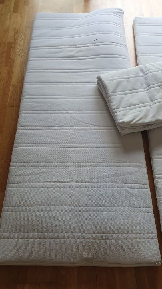2 80/200 Materace jedynki leżaki na meble paletowe Ikea Tuddal