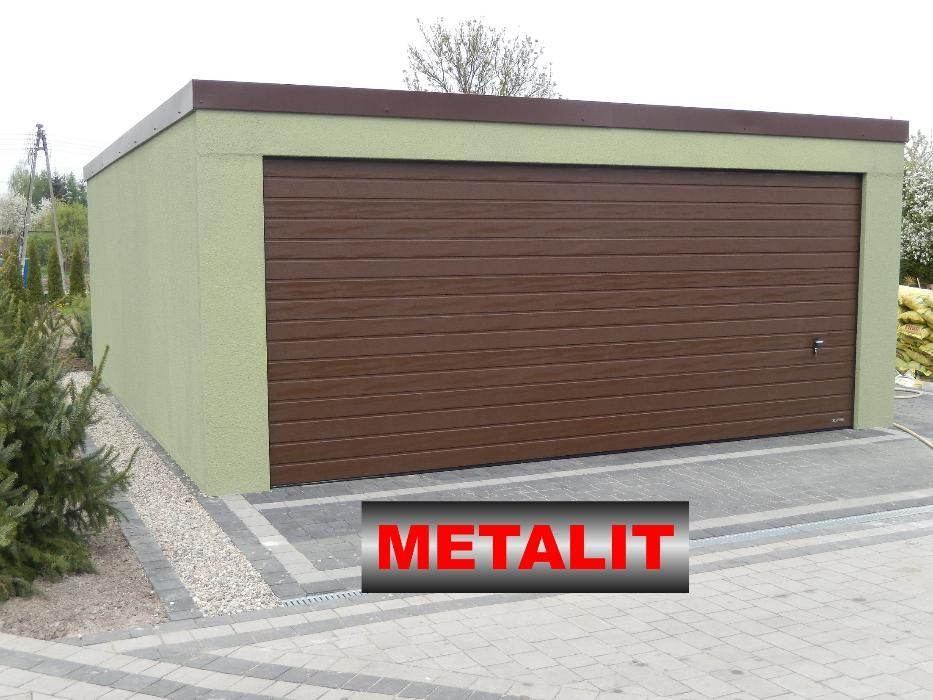 Garaż tynkowany Garaże Tynkowane Blaszane Blaszak Altana Domek