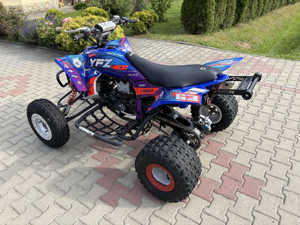 Yamaha raptor 450r Houser zamiana cross
