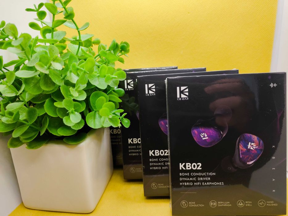 ‼️ KBEAR KB02 - двухдрайверные 2DD IEM's наушники с костным драйвером