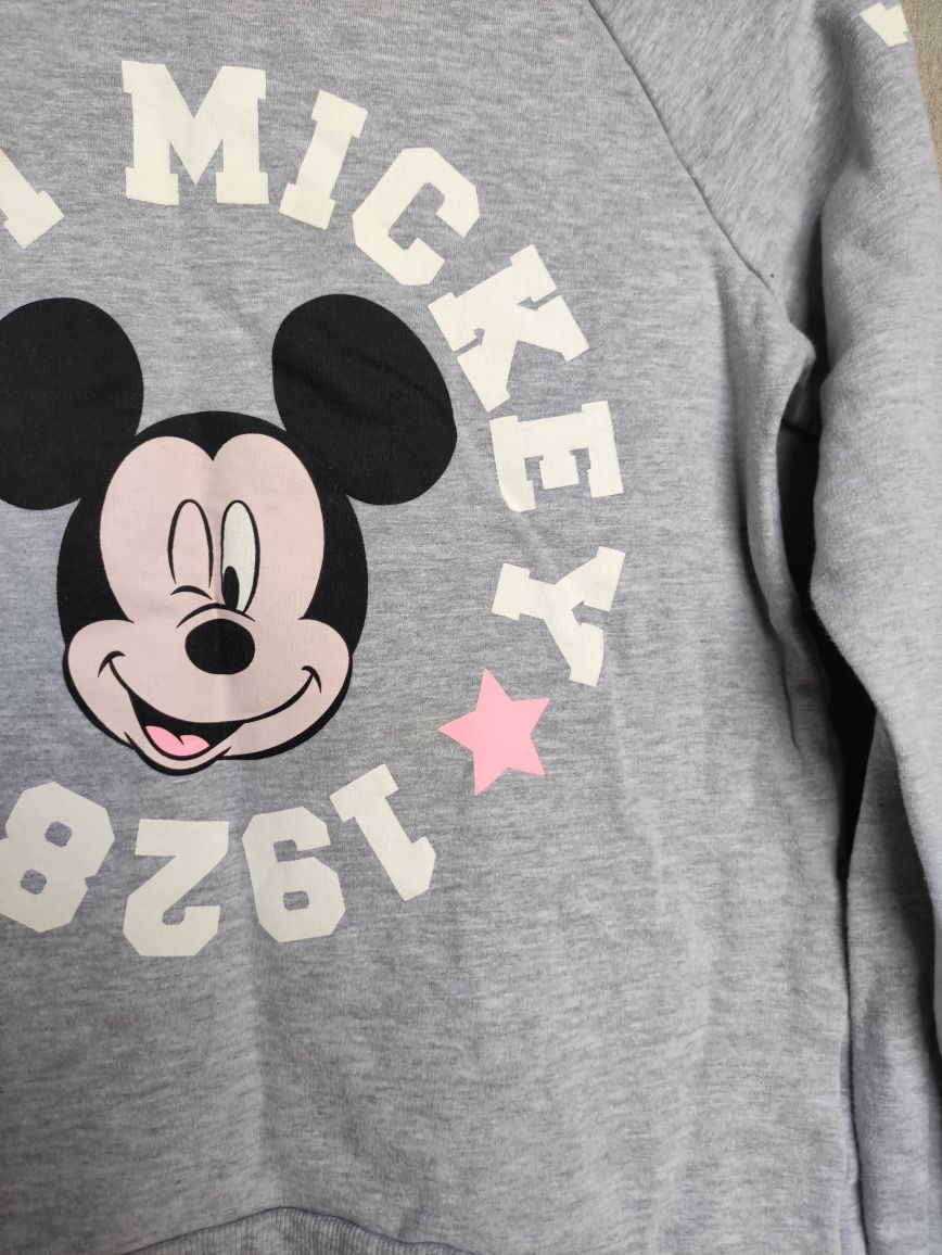 Szara dziewczęca bluza Disney Mickey Mouse 158/164