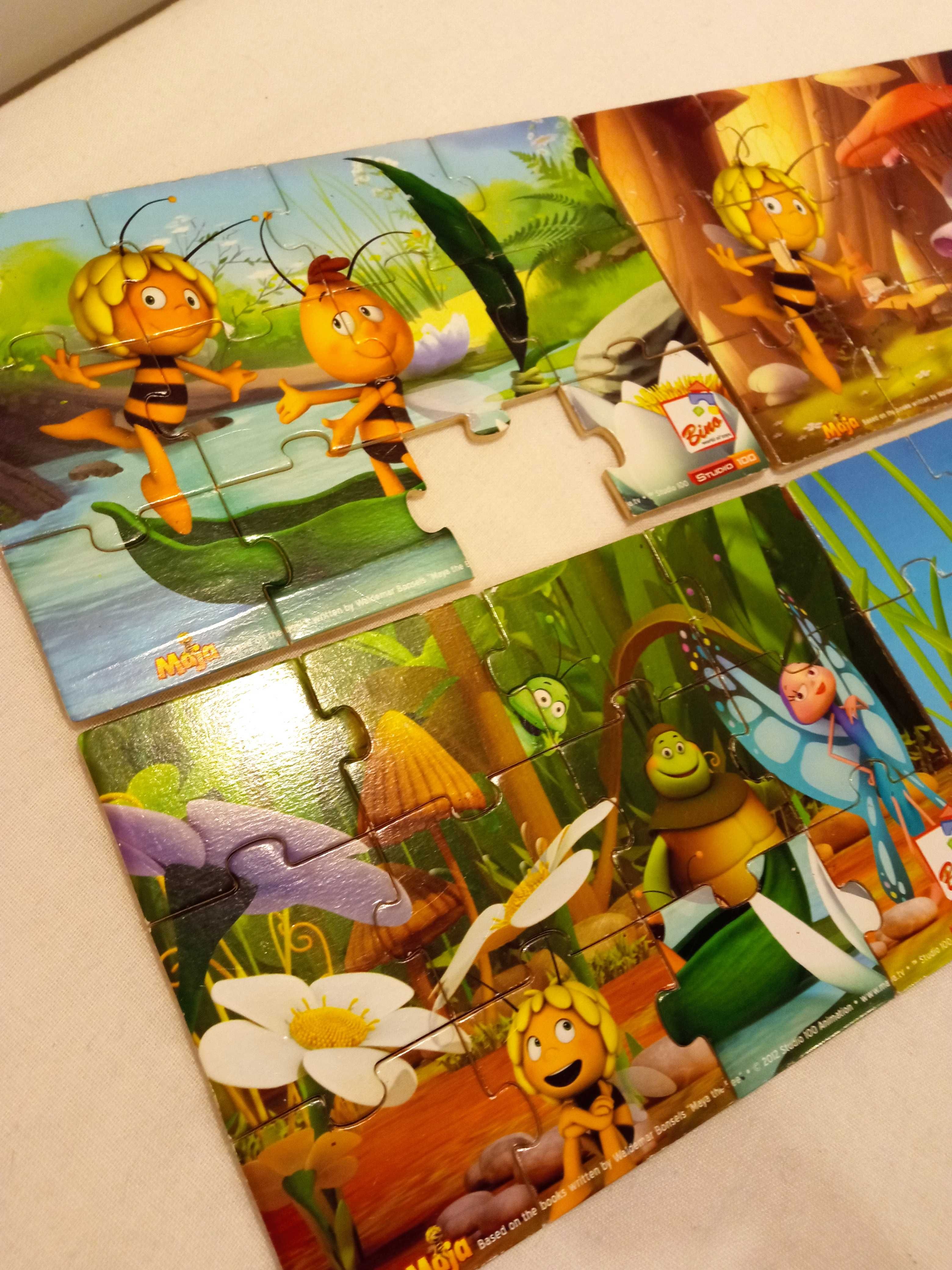 Puzzle drewniane Maja memory Disney 4+