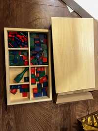 Montessori Gra w znaczki drewniane pomoce dydaktyczne