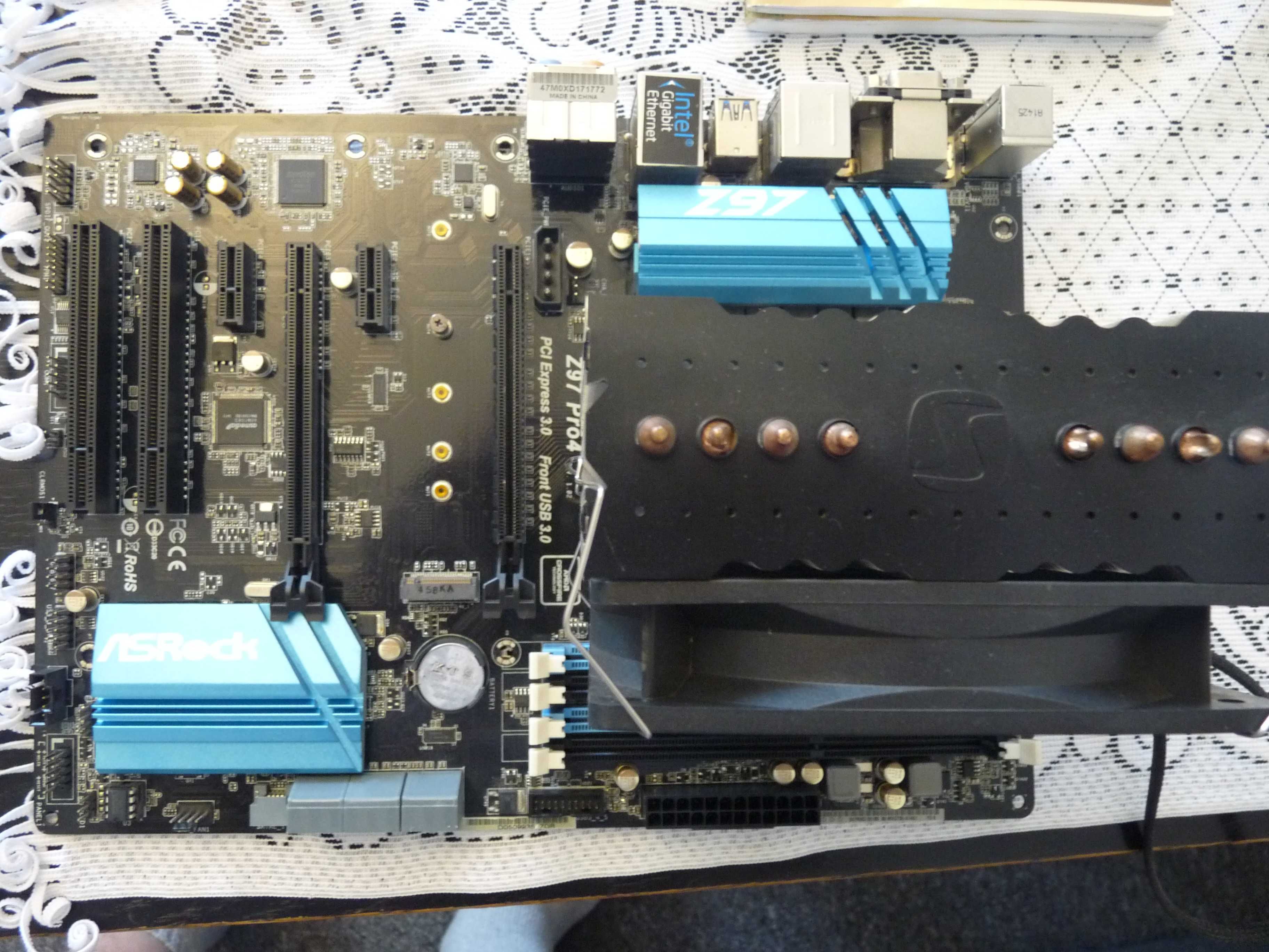 Płyta główna Asrock Z97 Pro 4, Intel I5 4690K, HyperX 2x4GB, Fera 2