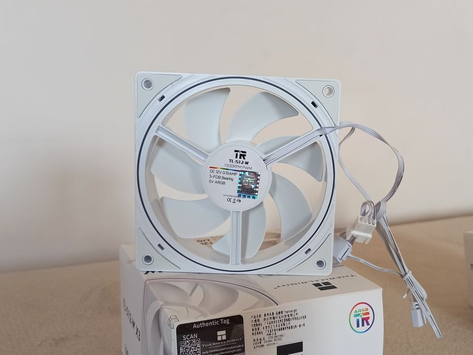 Wentylatory Thermalright TL-S12 120mm 7 sztuk RGB białe