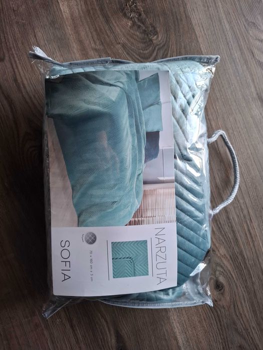 Narzuta na fotel SOFIA 70X160 MIĘTOWY