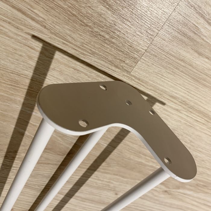 4 X Metalowe nogi do stołu Hairpin białe 71cm