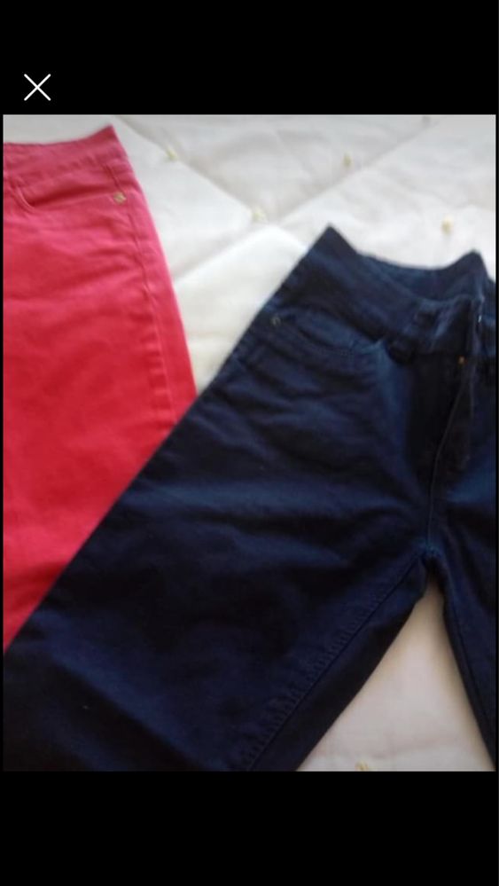 Calça azul menina zara 8/9