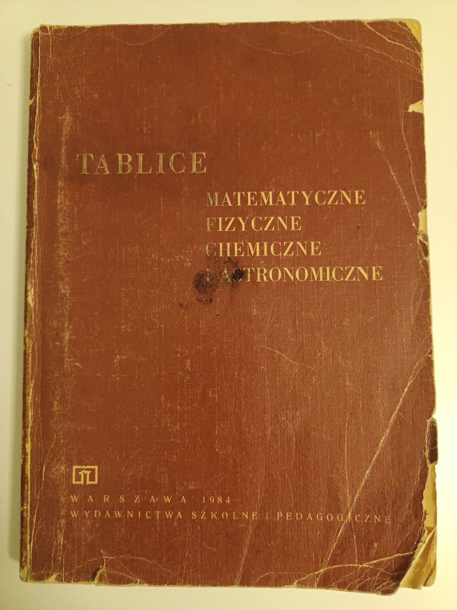 Tablice matematyczne fizyczne chemiczne i astronomiczne