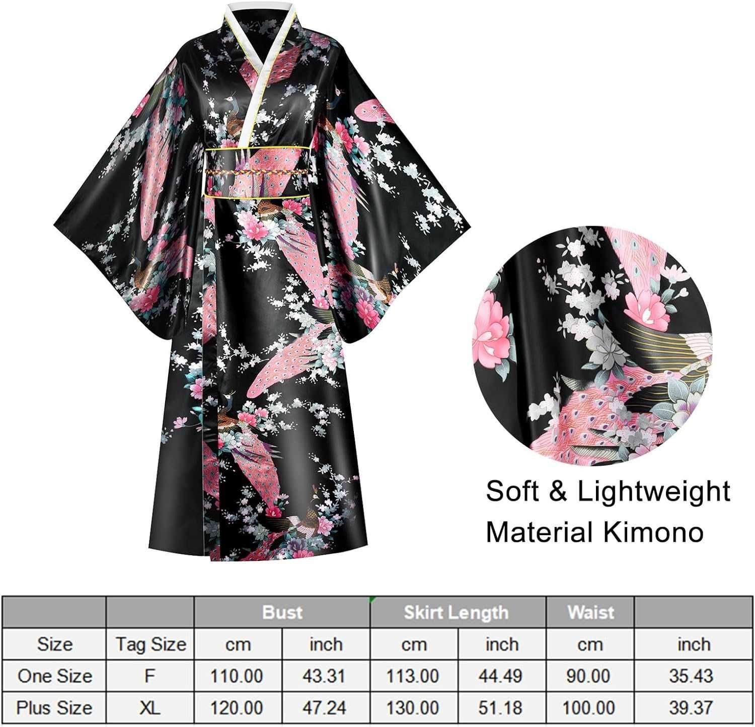 Nowy kostium japoński / szlafrok/ gejsza / strój / kimono /XL !2197!