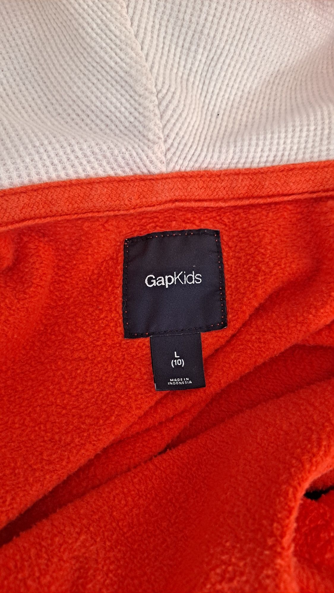 Bluza GAP rozpinana z kapturem pomarańczowa rozmiar 140cm.