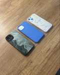 Nowe Etui do Iphone 13 case we wzorki, przeźroczyste niebieski obudowa