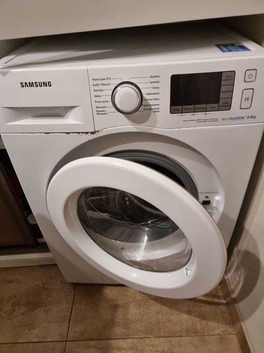 Sprzedam pralkę Samsung Eco Buuble 8 kg - tanio, z usterką