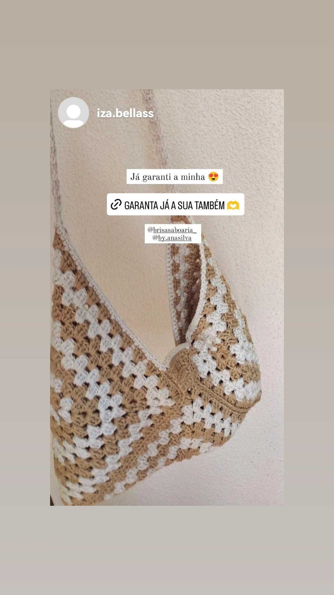 Bolsas de crochê