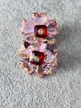 Swarovski nowe kolczyki 3cm kwiaty