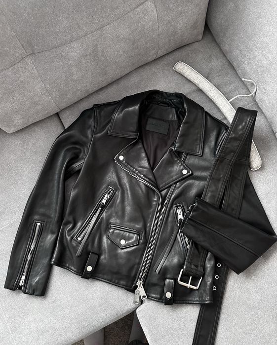 Шкіряна куртка косуха Allsaints