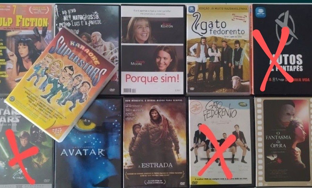 Vários DVDs (Filmes, Humor e Musica)