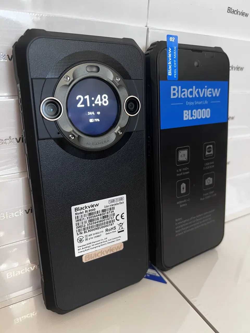 Защищенный смартфон Blackview BL9000 12/512Gb Black 120W 8800mAh 5G