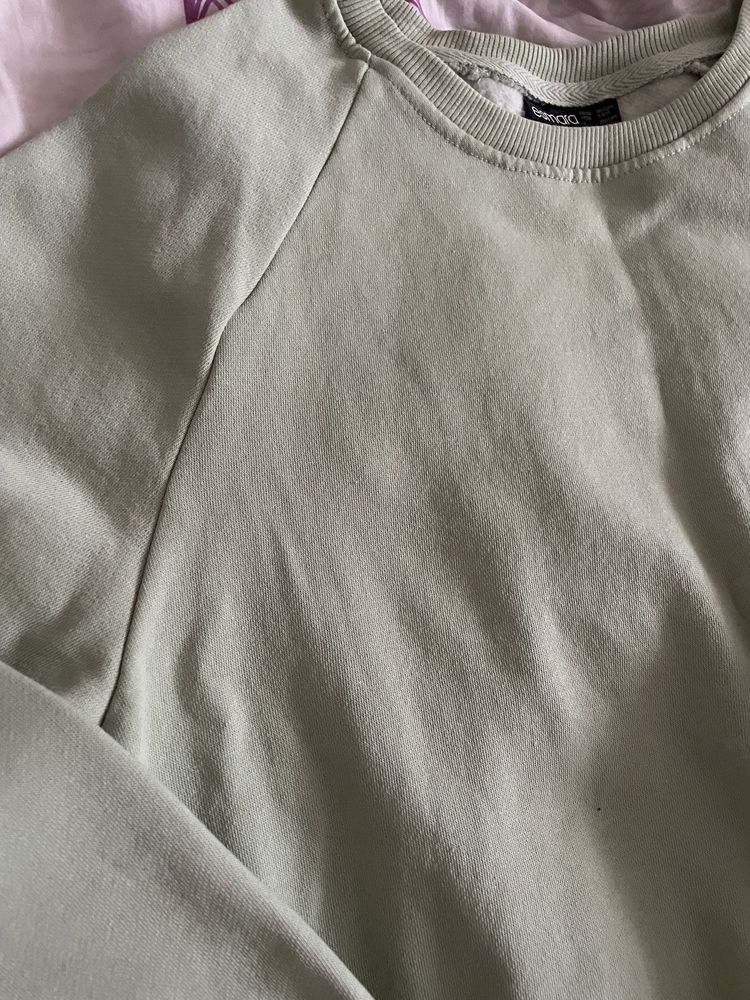 Zielona bluza oversize ocieplana Esmara Lidl Pepperts S 36/38