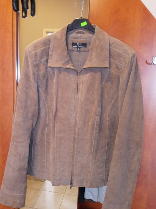 Kurtka damska 14/42 skóra naturalna-zamsz