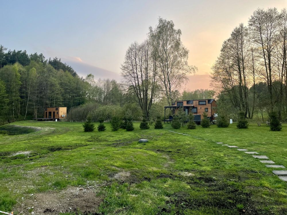 Tiny silent house wynajme domek las natura jacuzzi bania wynajem