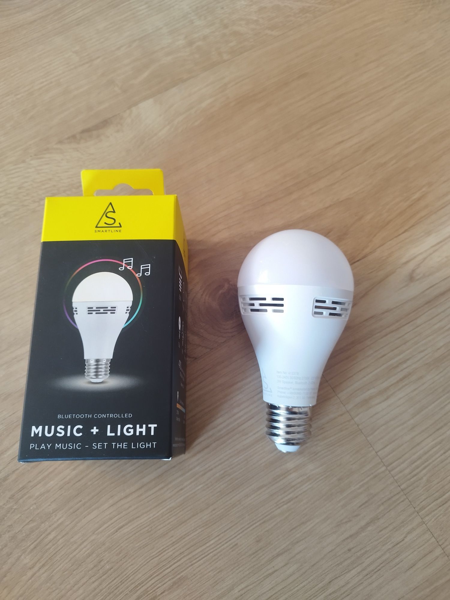 Żarówka LED E27 z głośnikiem bluetooth