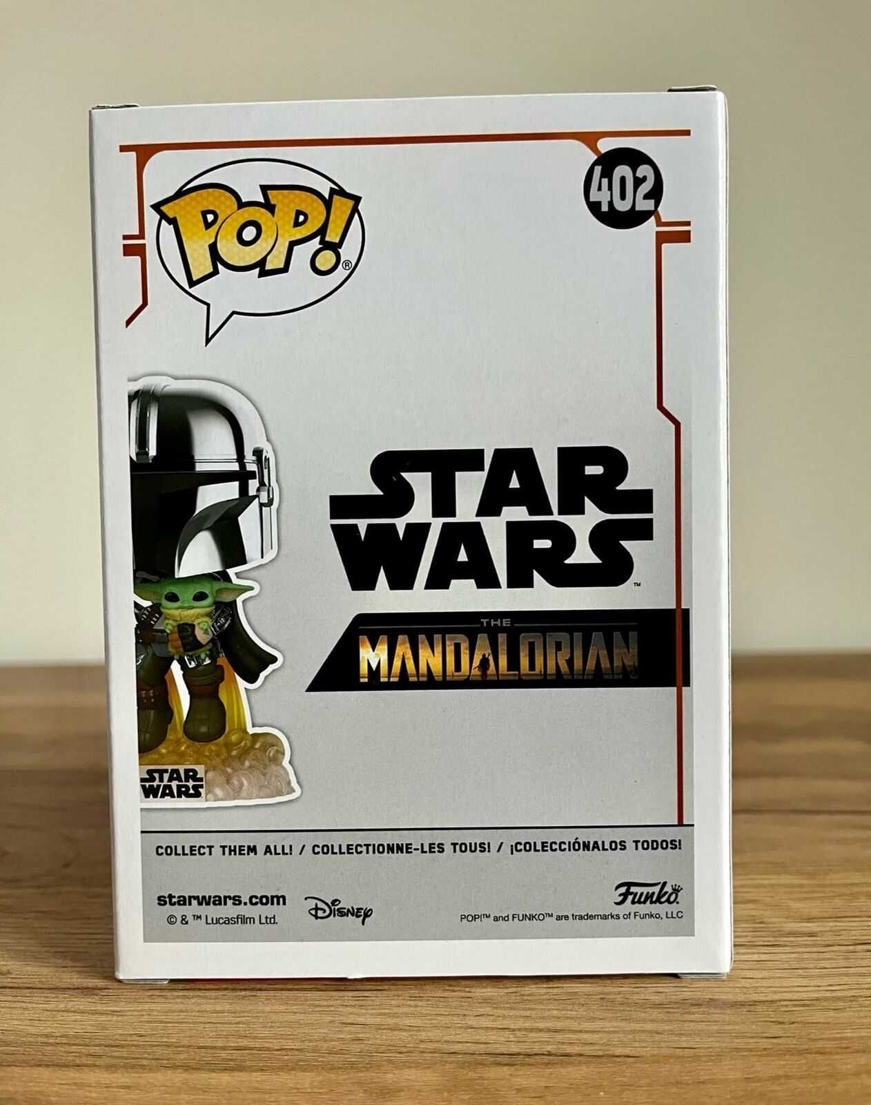 Star Wars - 402 - Mandalorian Flying Grogu Chrome Amazon Ed. Funko Pop