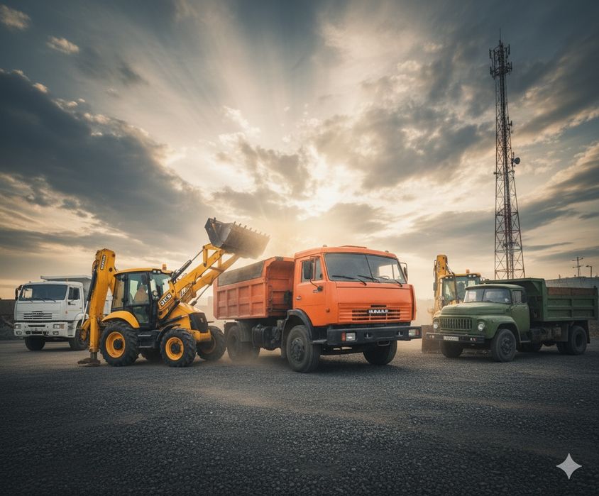 "ПІД КЛЮЧ": Вивіз СМІТТЯ + Доставка Пісок/Щебінь + Оренда JCB/Камаз/Га