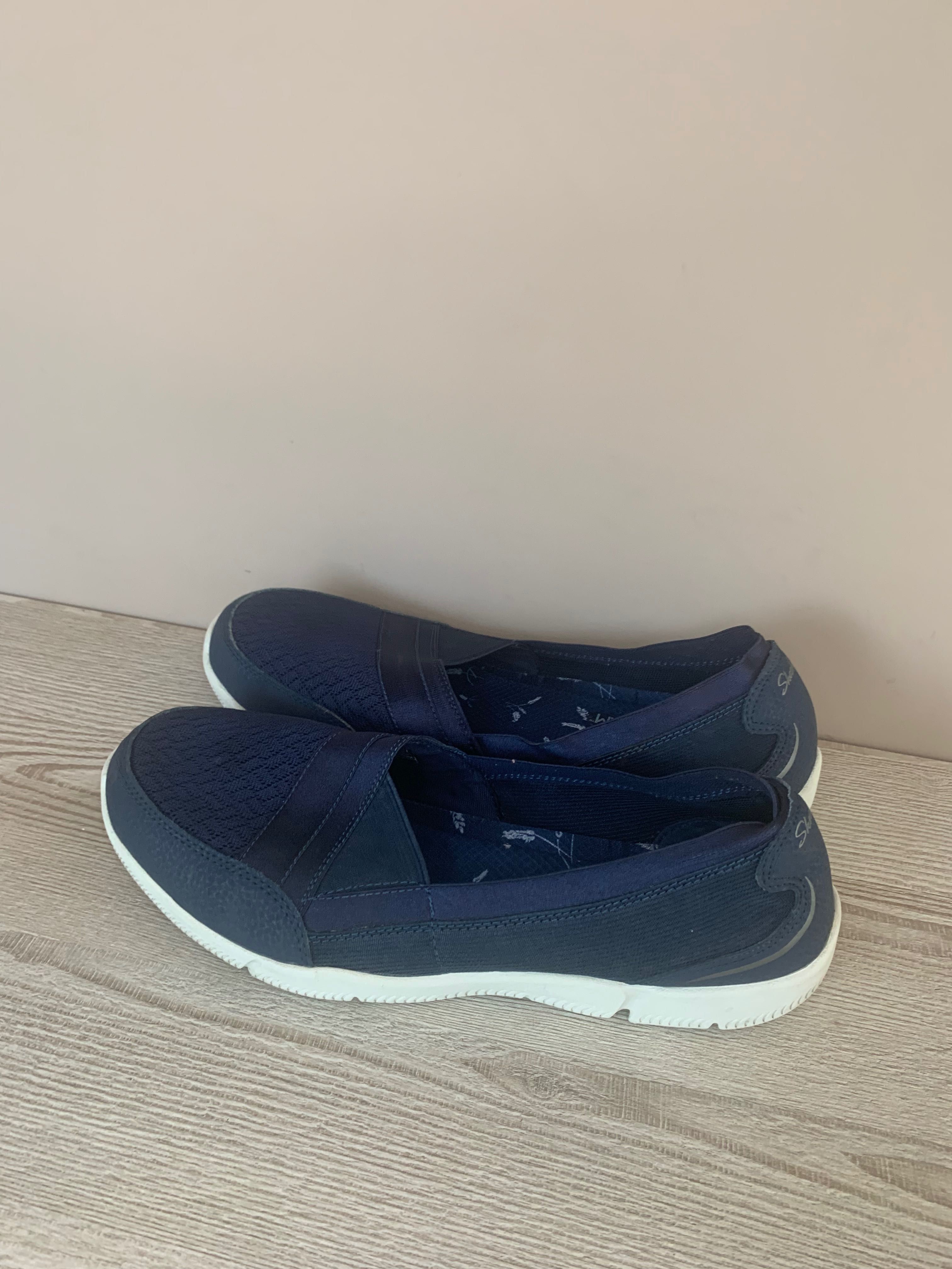 Легкие кроссовки слипоны мокасины  Skechers Memory foam оригинал