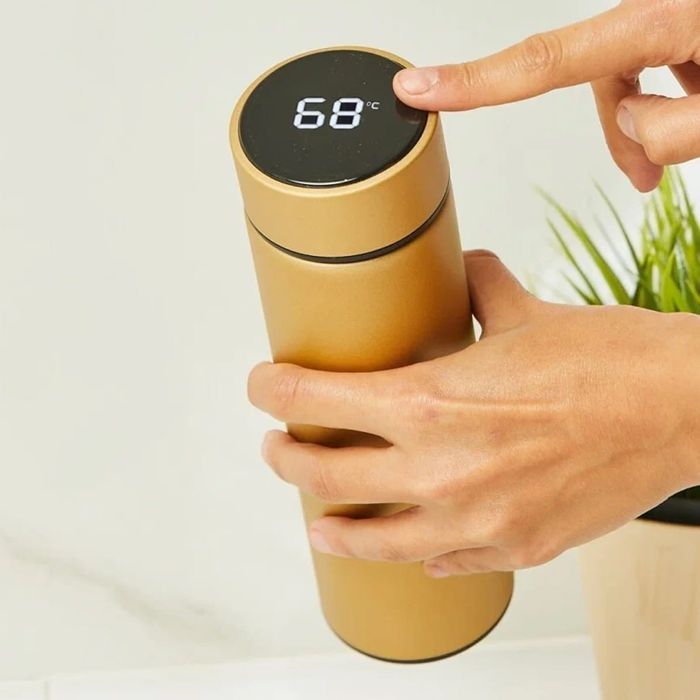 Smart kubek termiczny termos bidon led 500ml ZŁOTY